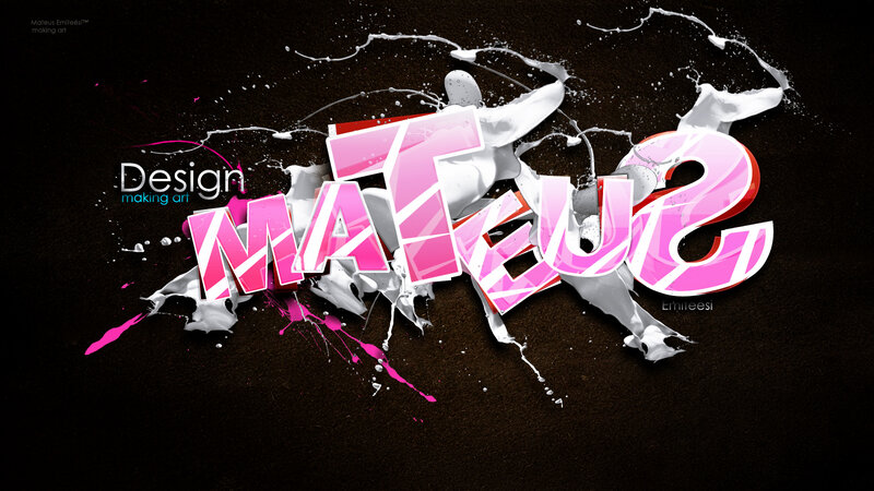 Pink and White Text Design