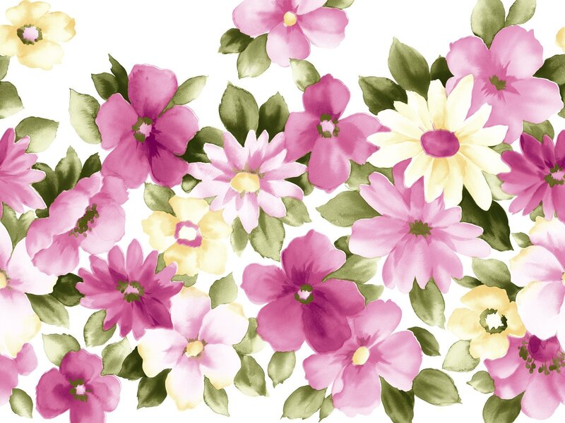 pink and yellow floral pattern