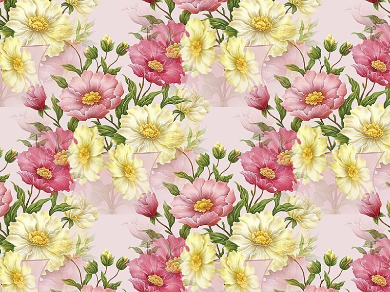 Pink and Yellow Flowers — Calm