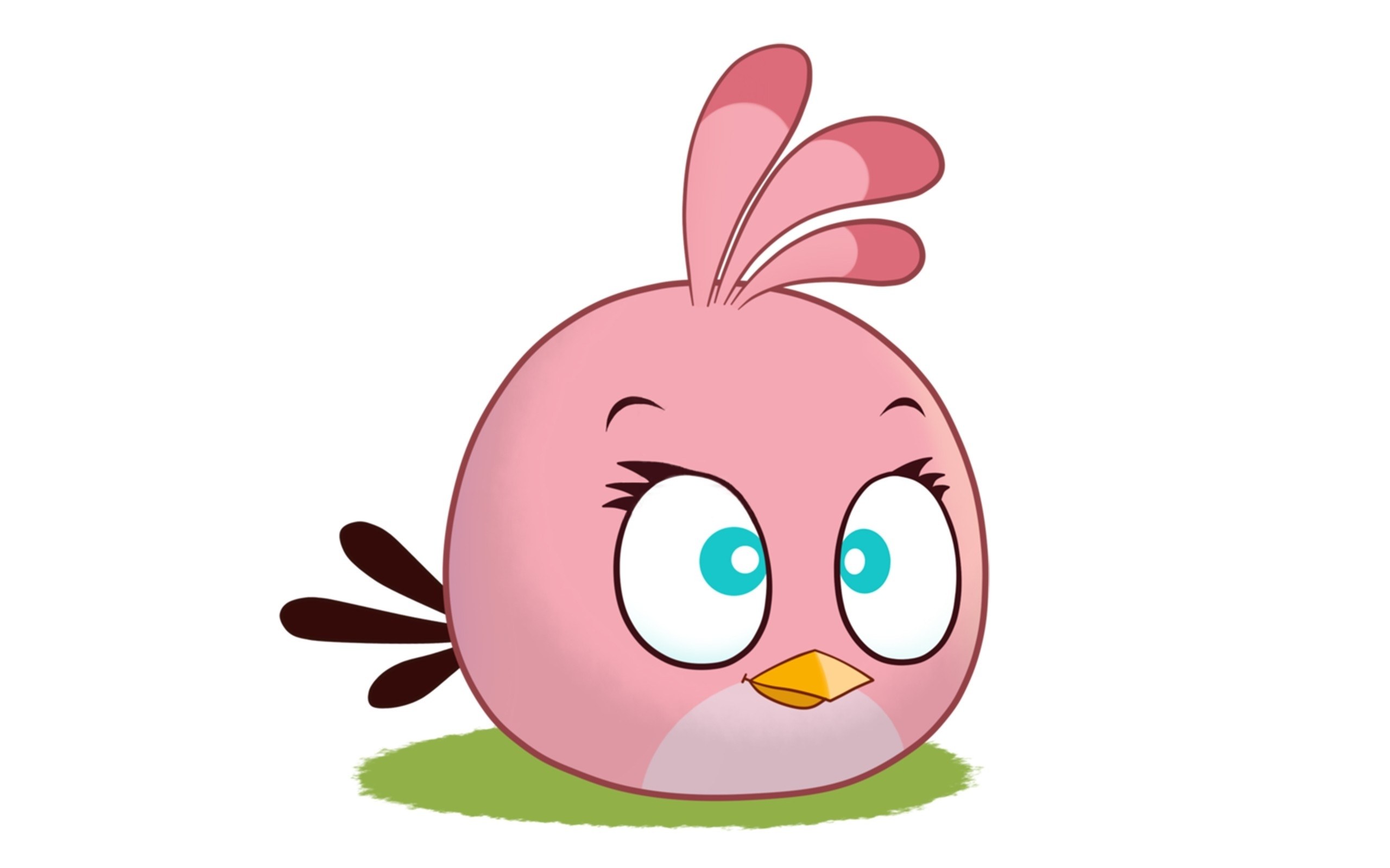 pink angry bird character