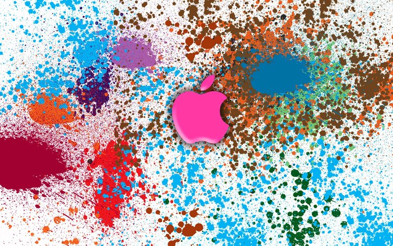 Pink Apple Logo — Vibrant