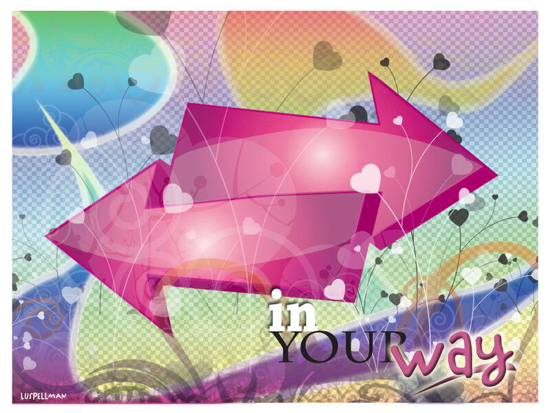 Pink Arrow Graphic