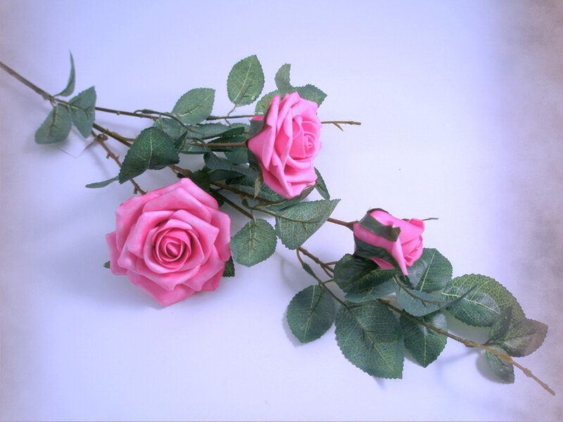 Pink Artificial Roses