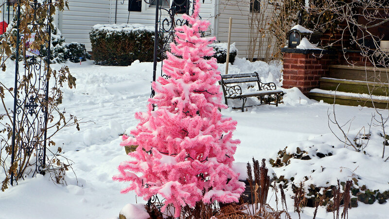 Pink Artificial Tree