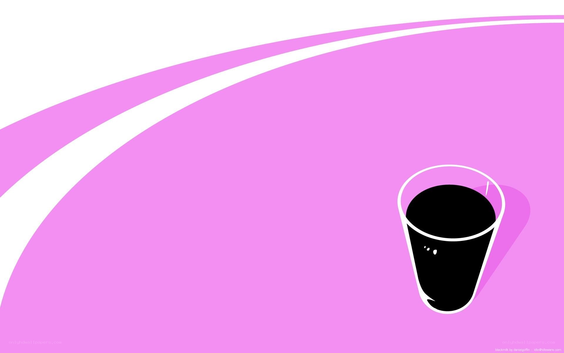 pink background with drink