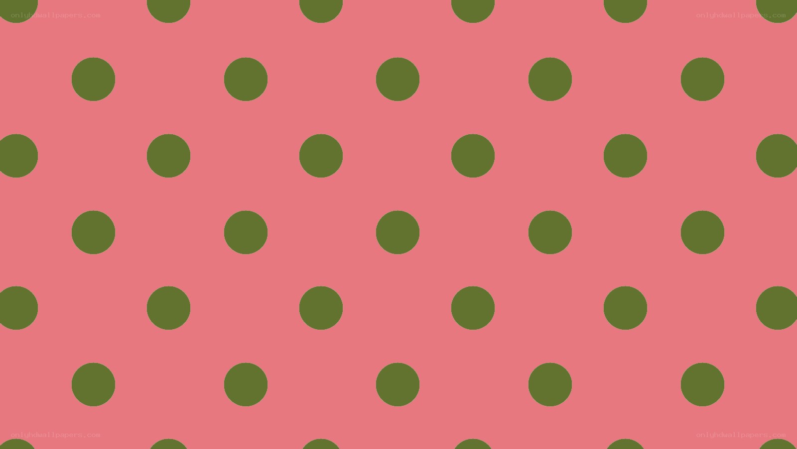 pink background with green polka dots