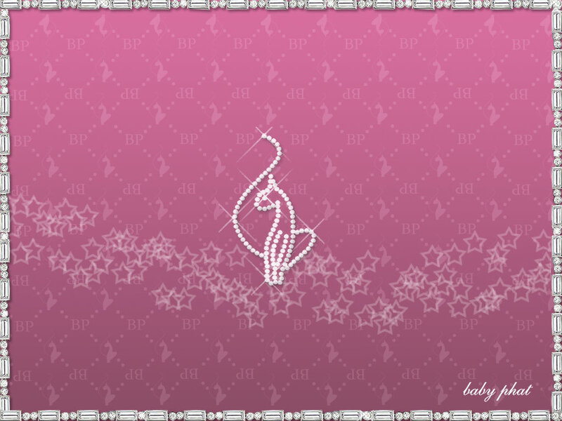 Pink background with pearl design