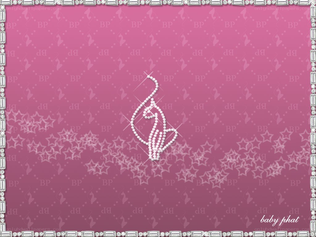Pink background with pearl design