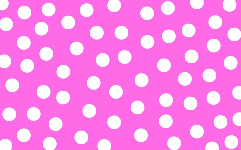 Pink Background with White Polka Dots