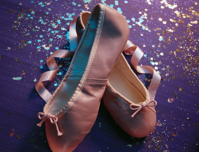 Pink Ballet Shoes — Purple