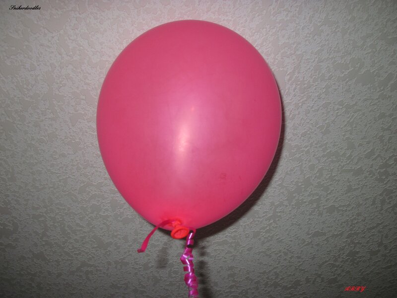 Pink Balloon on Ceiling