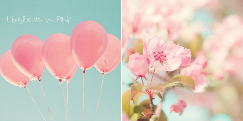 Pink Balloons and Flowers