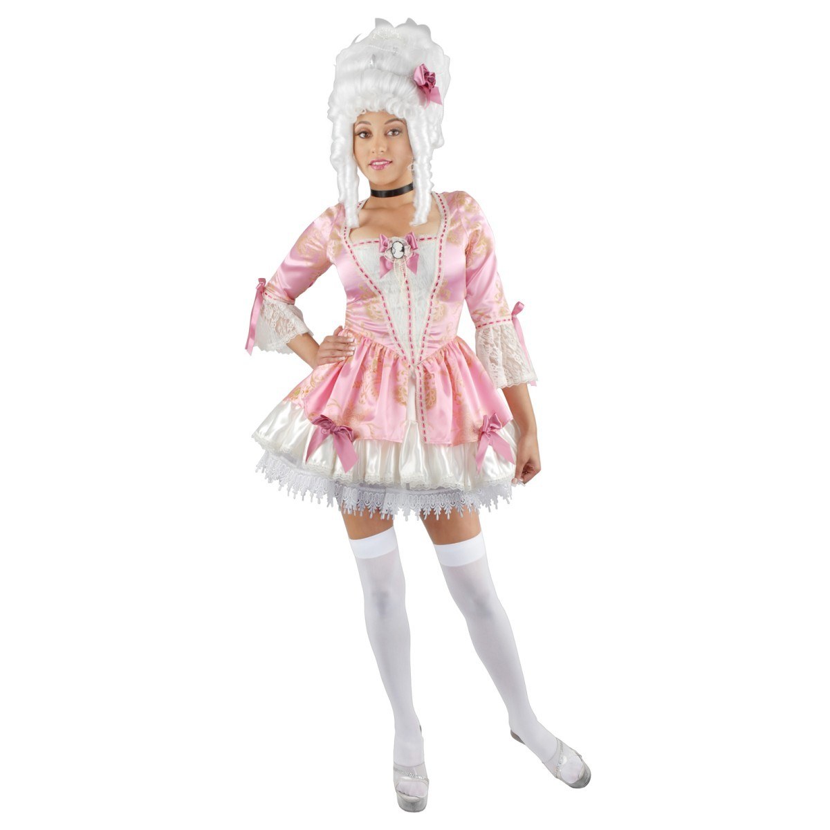 pink baroque costume