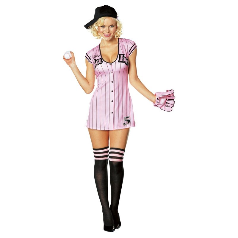 pink baseball uniform costume