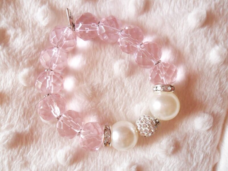 Pink Beaded Bracelet — Soft