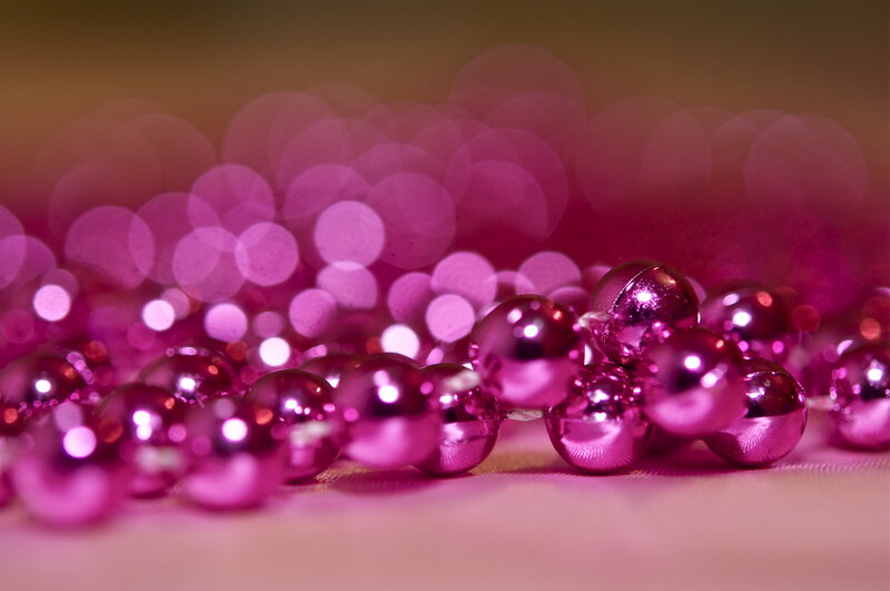 Pink Beaded Garland
