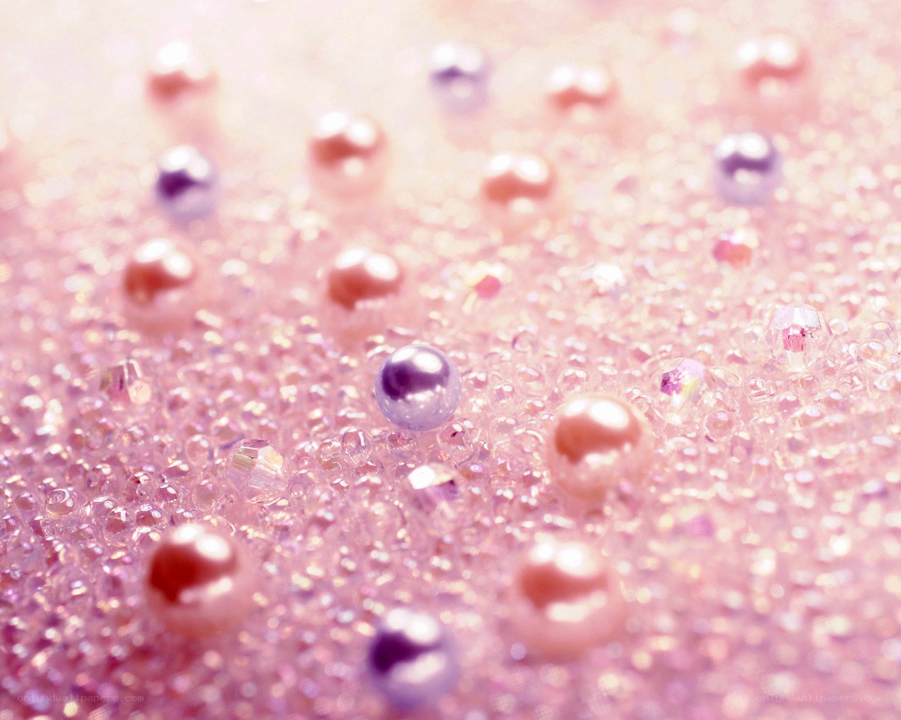 pink beads and pearls texture
