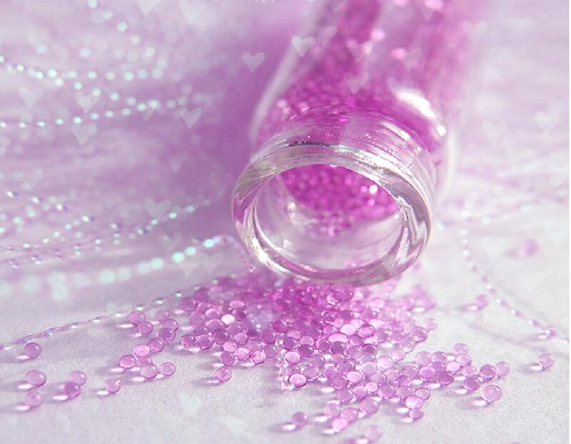 Pink Beads in a Bottle