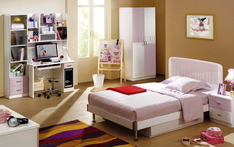 Pink bedroom furniture set