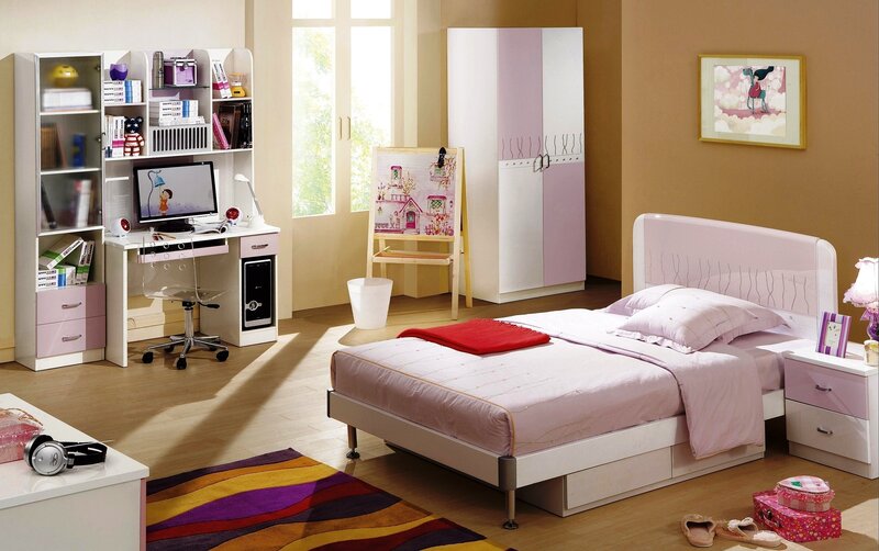 Pink bedroom furniture set