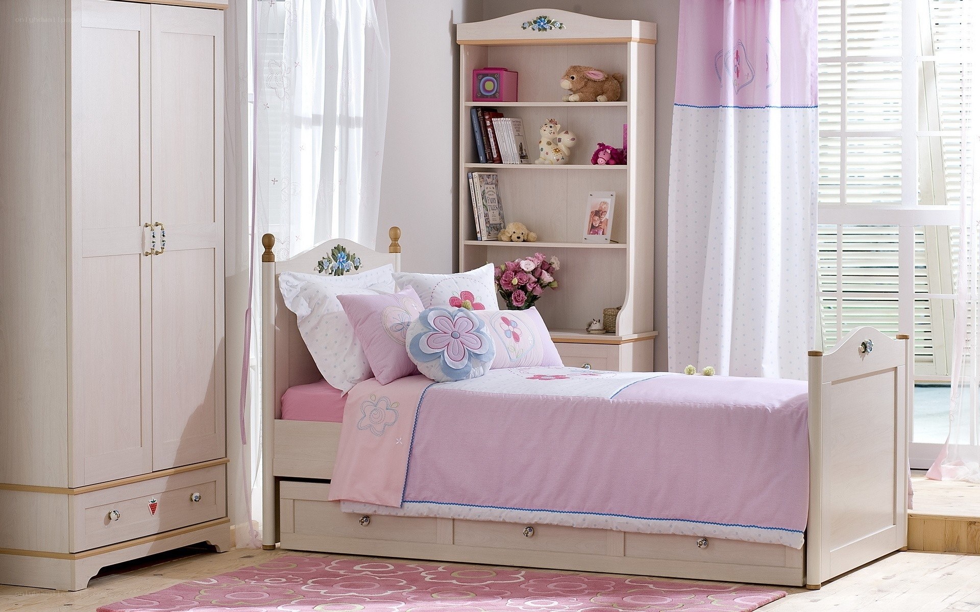 pink bedroom set for girls