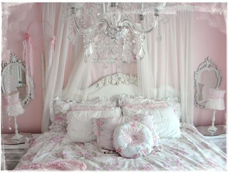 Pink Bedroom with Canopy