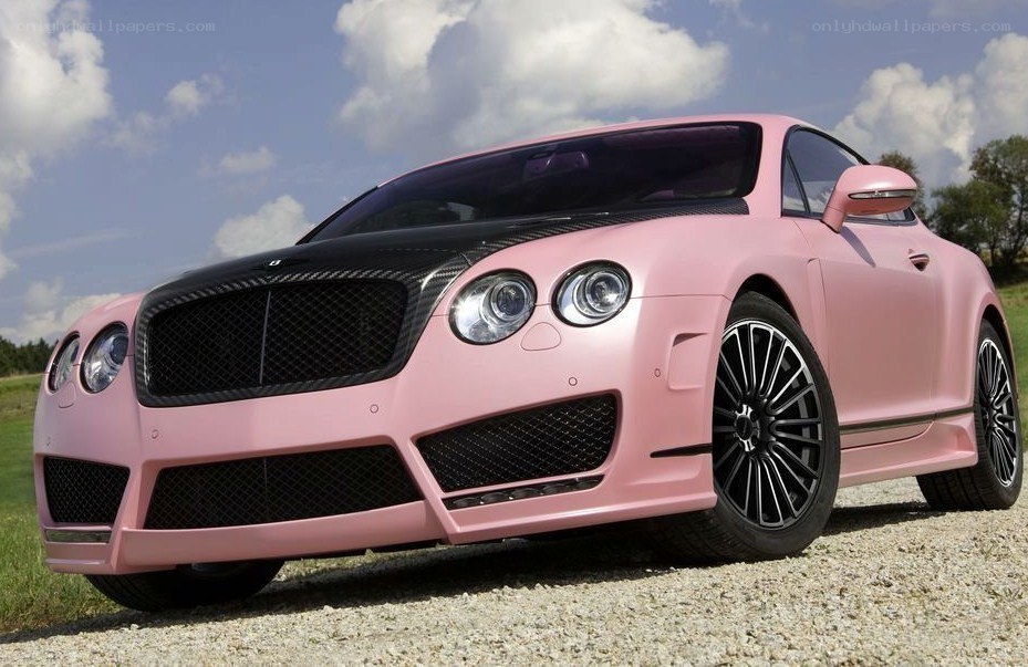 pink bentley car