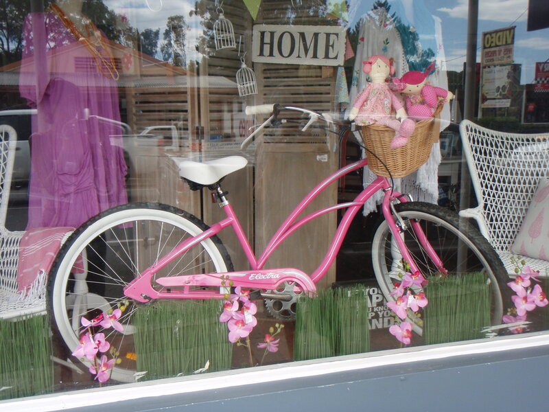 Pink Bicycle in Display