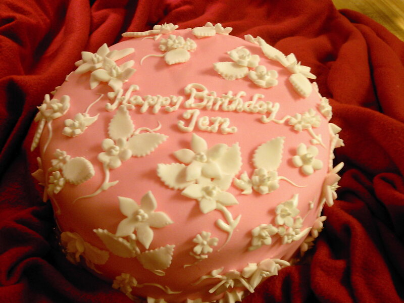 Pink Birthday Cake