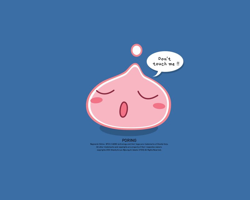 Pink Blob Character