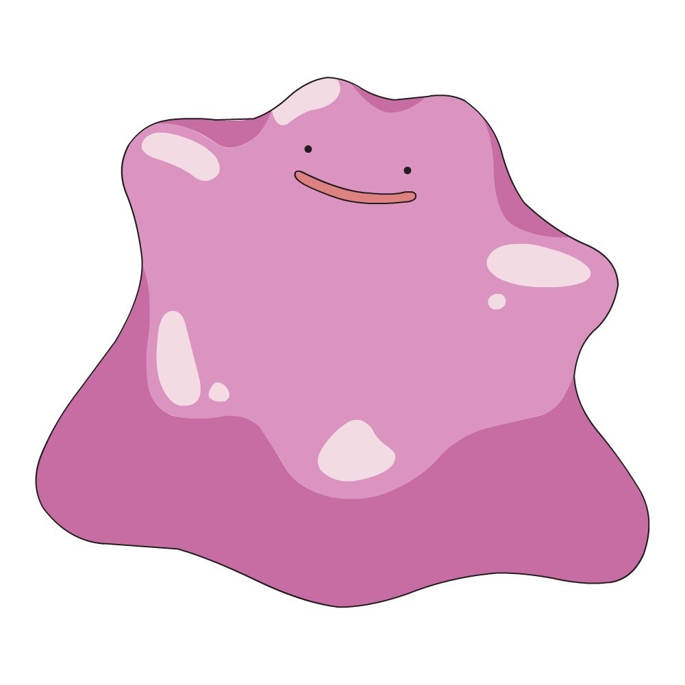 Pink blob-like creature
