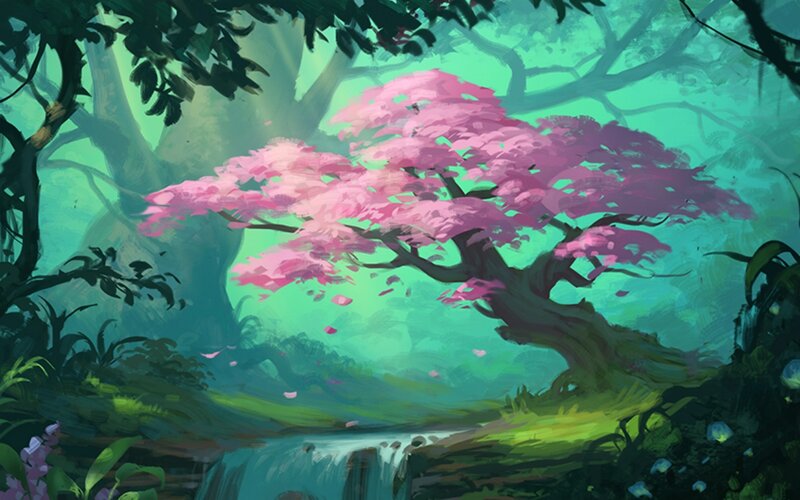 Pink-blossomed Tree