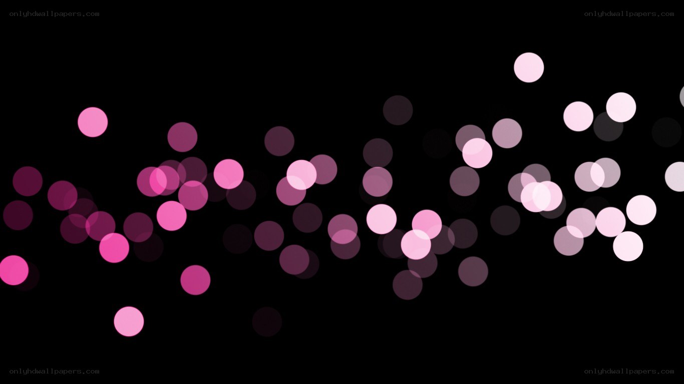 pink bokeh lights on black