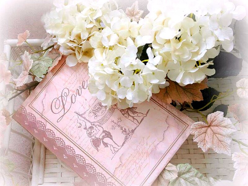 Pink Book with Flowers