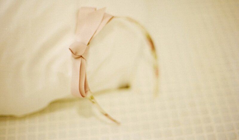 pink bow headband