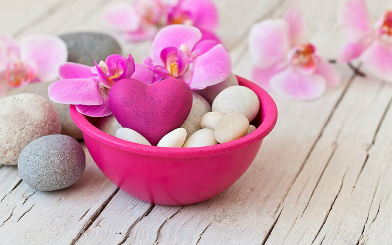 Pink Bowl with Heart