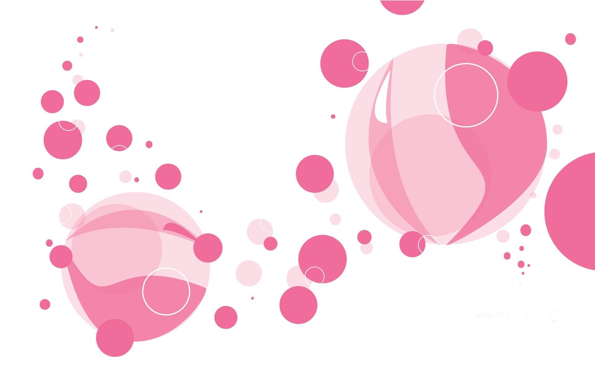 pink bubble abstract design
