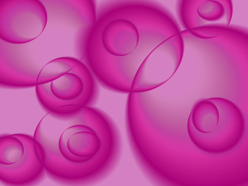 Pink Bubble Shapes