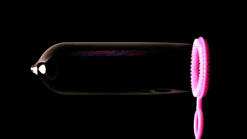 Pink Bubble Wand — Black