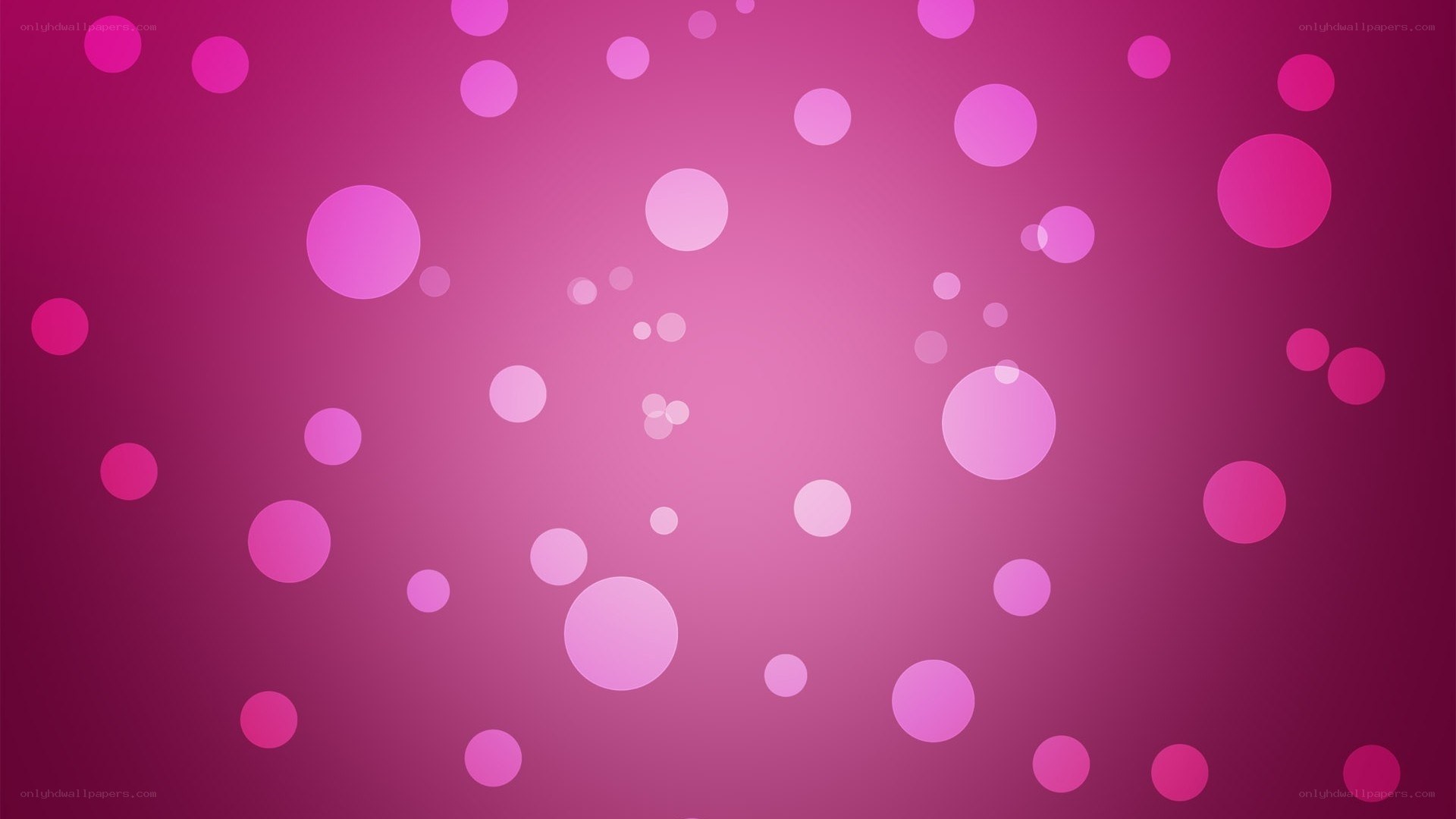 pink bubbles on gradient background