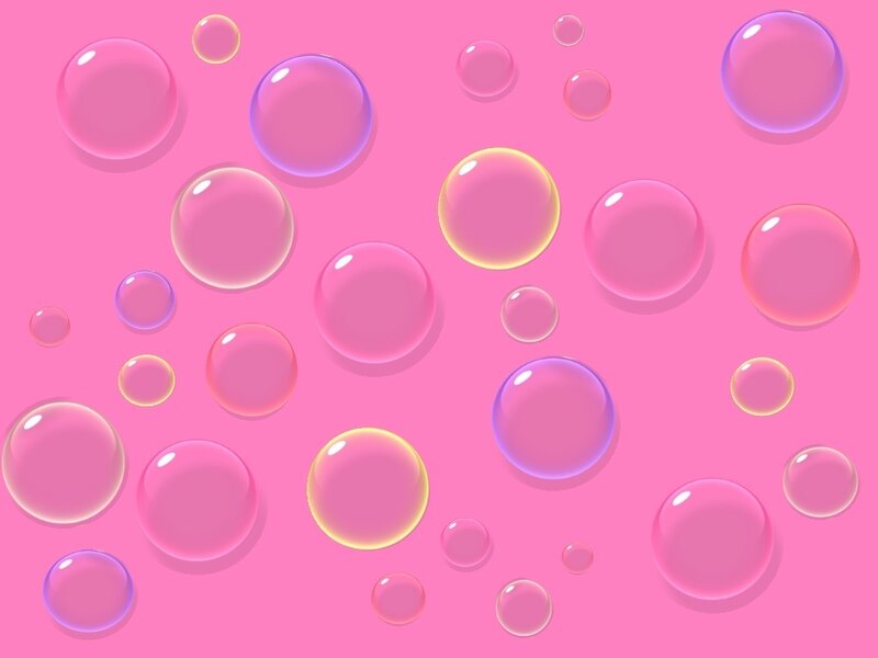pink bubbles on pink background