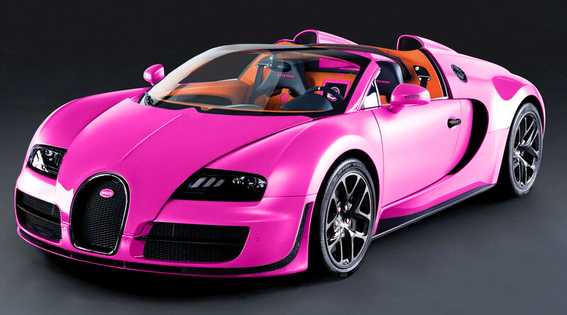 Pink Bugatti Veyron