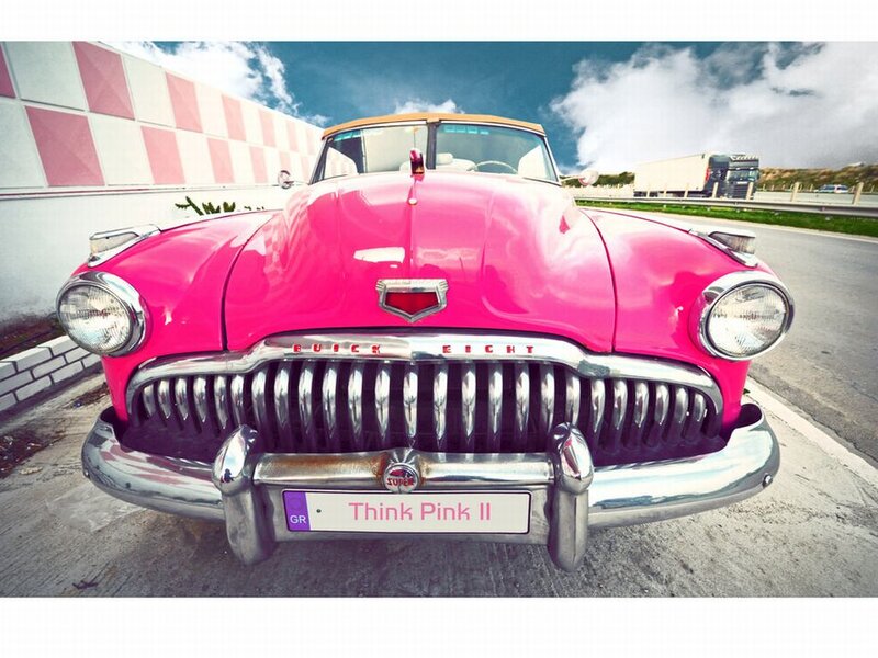 Pink Buick Convertible