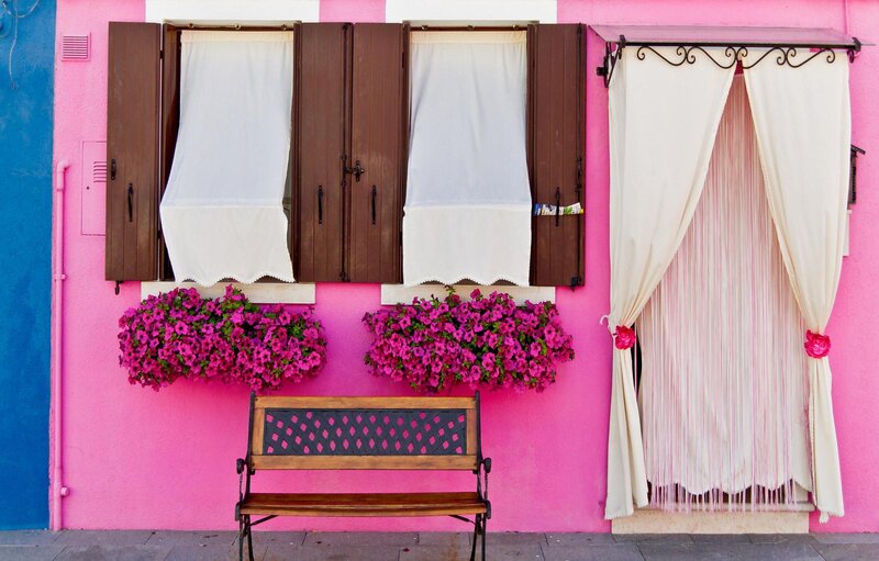 Pink Building Facade