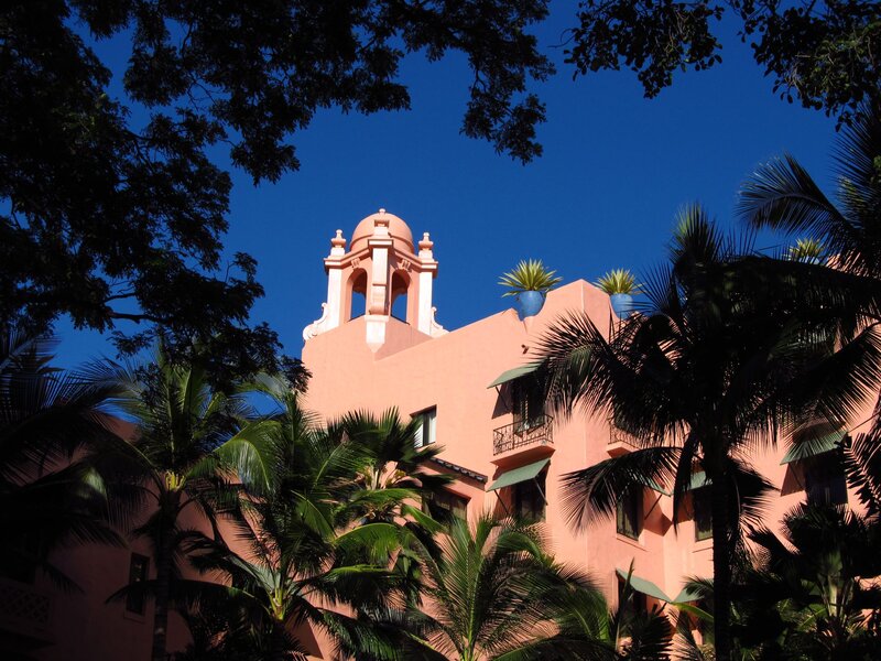 Pink Building with Dome