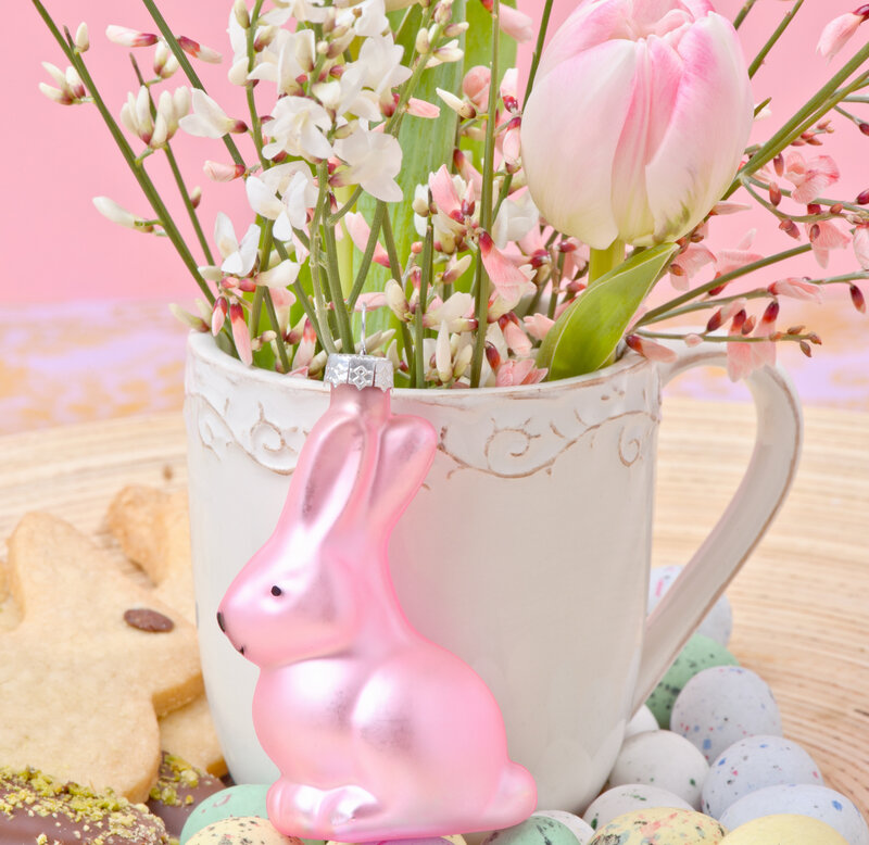 Pink Bunny Ornament