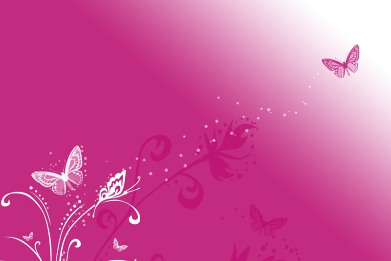 pink butterfly floral background