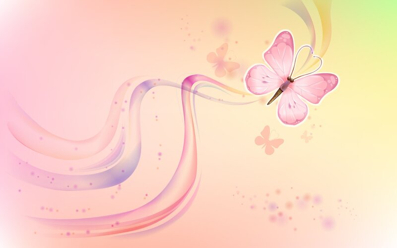 Pink Butterfly in Flight