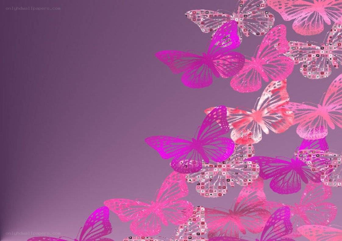 pink butterfly pattern
