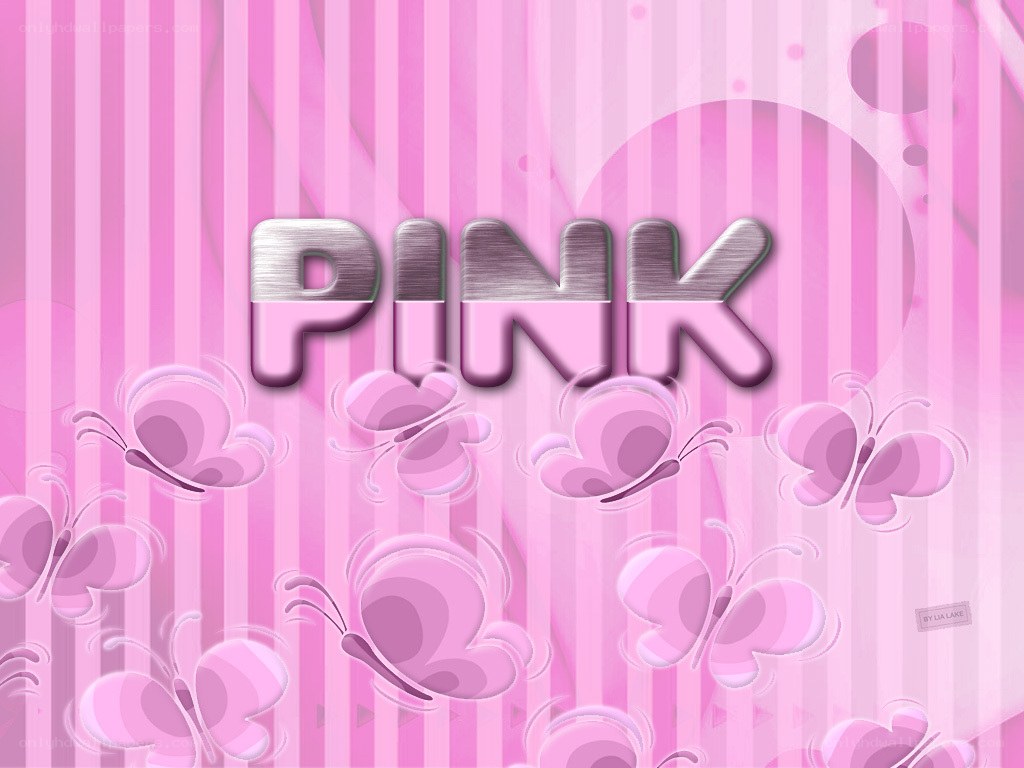 pink butterfly wallpaper
